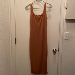 MIDI COPPER DRESS ! Never Before Worn!!